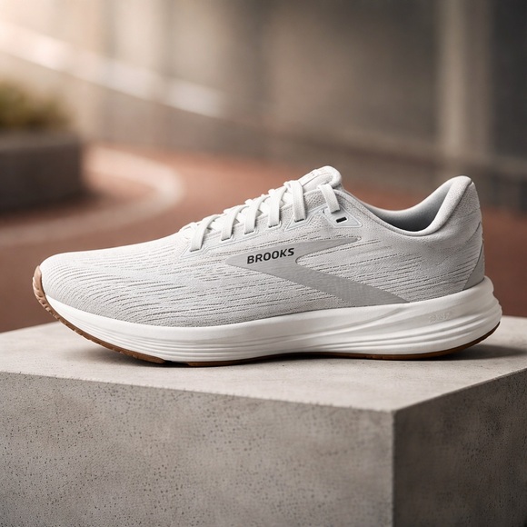 Brooks Shoes - Pre-Owned Brooks Revel 8 Women's size 7 wide. White /Grey ( lightly used)